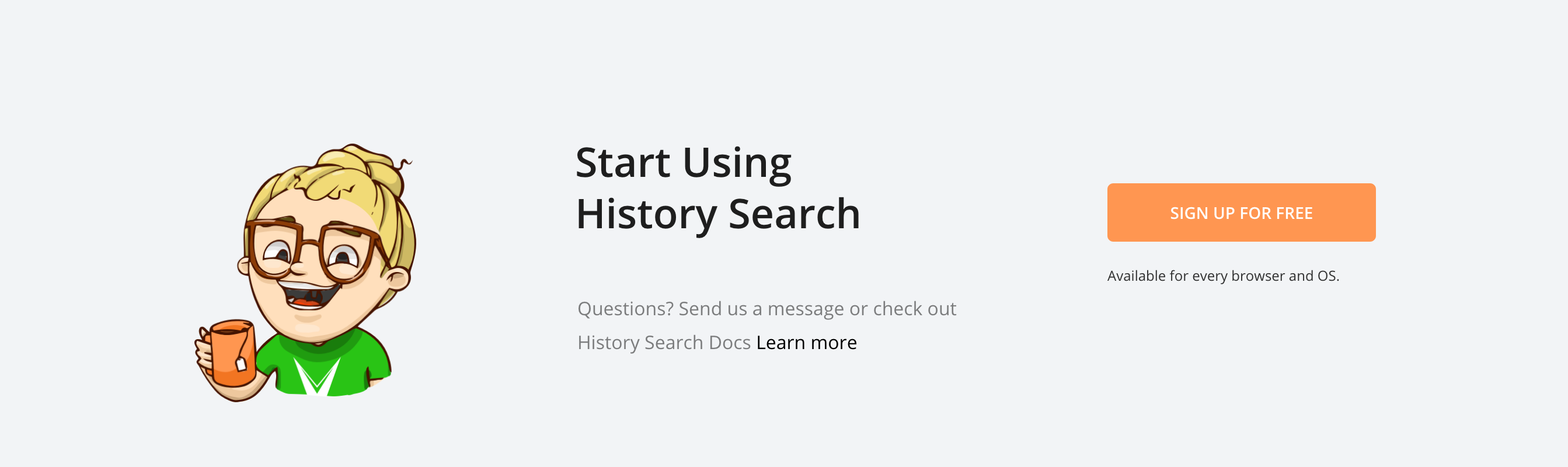 Historysearch Call To Action component screenshot