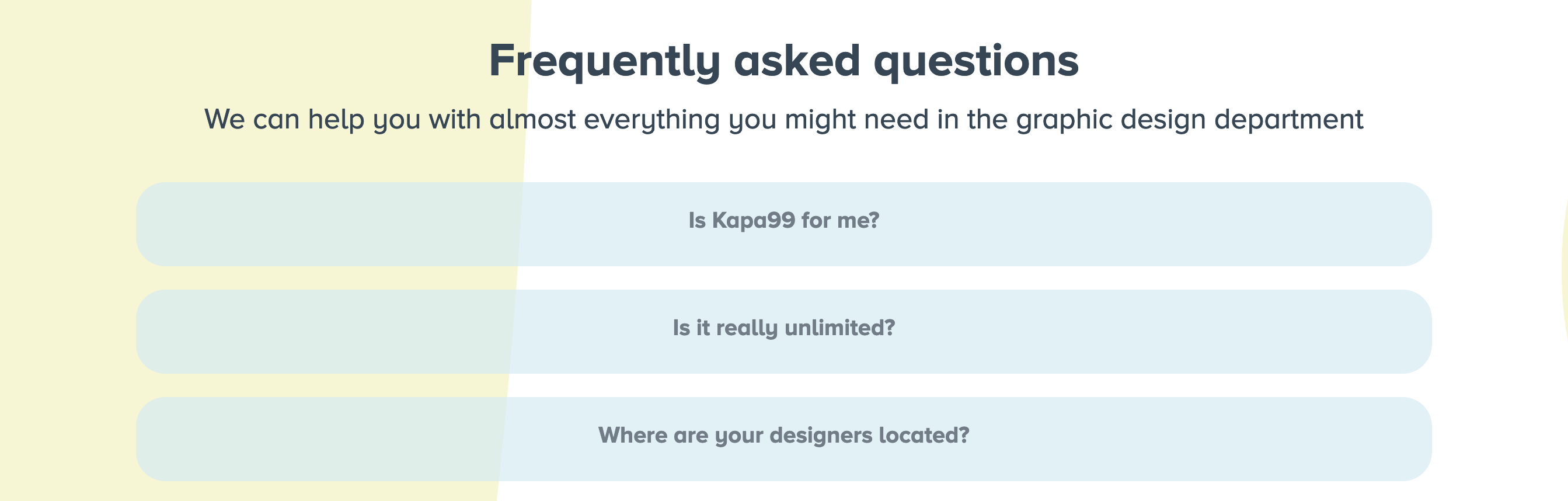 Kapa99 Faq component screenshot