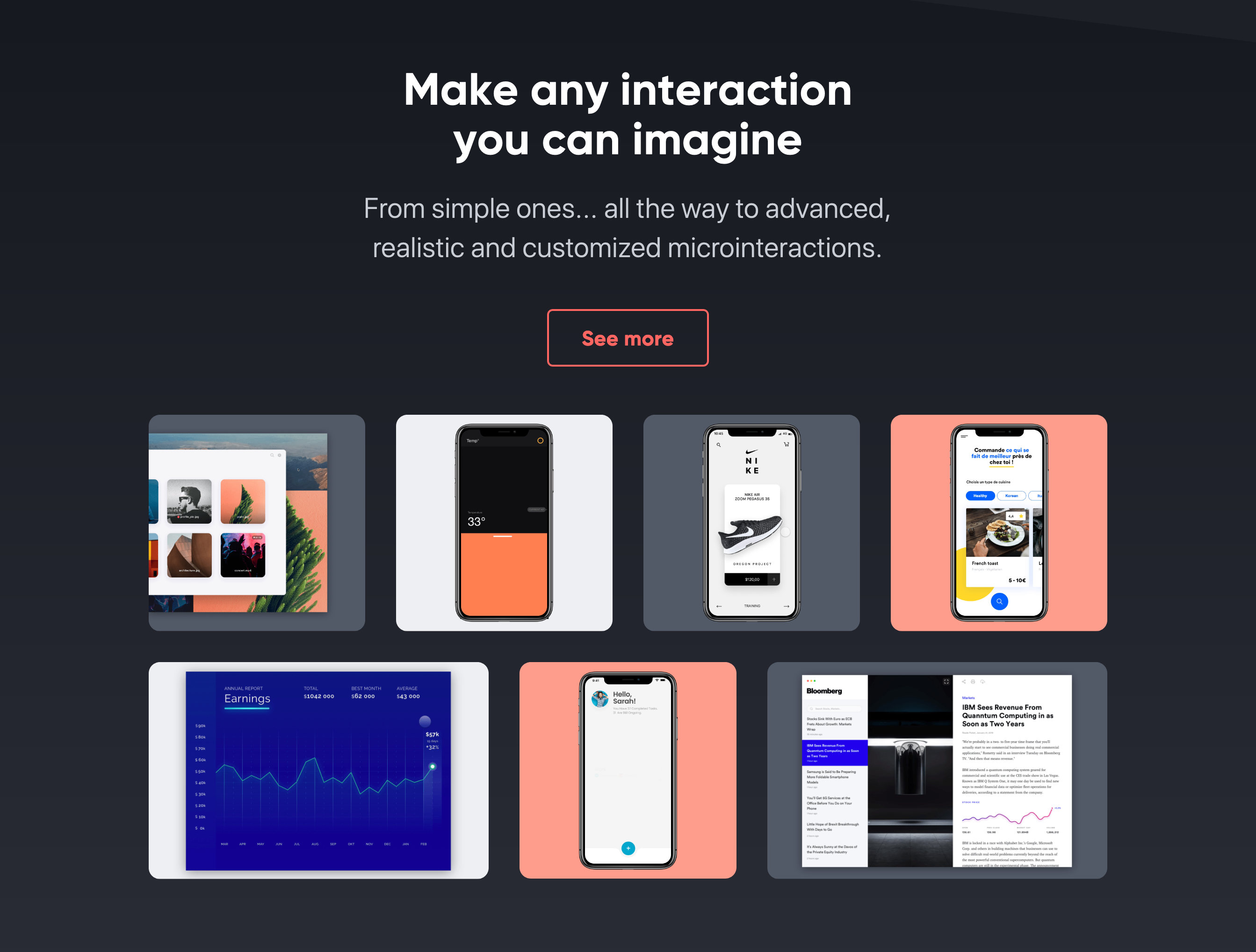 Protopie Feature component screenshot