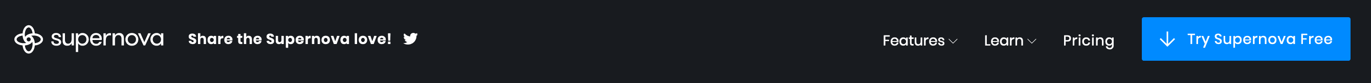 Supernova Header component screenshot