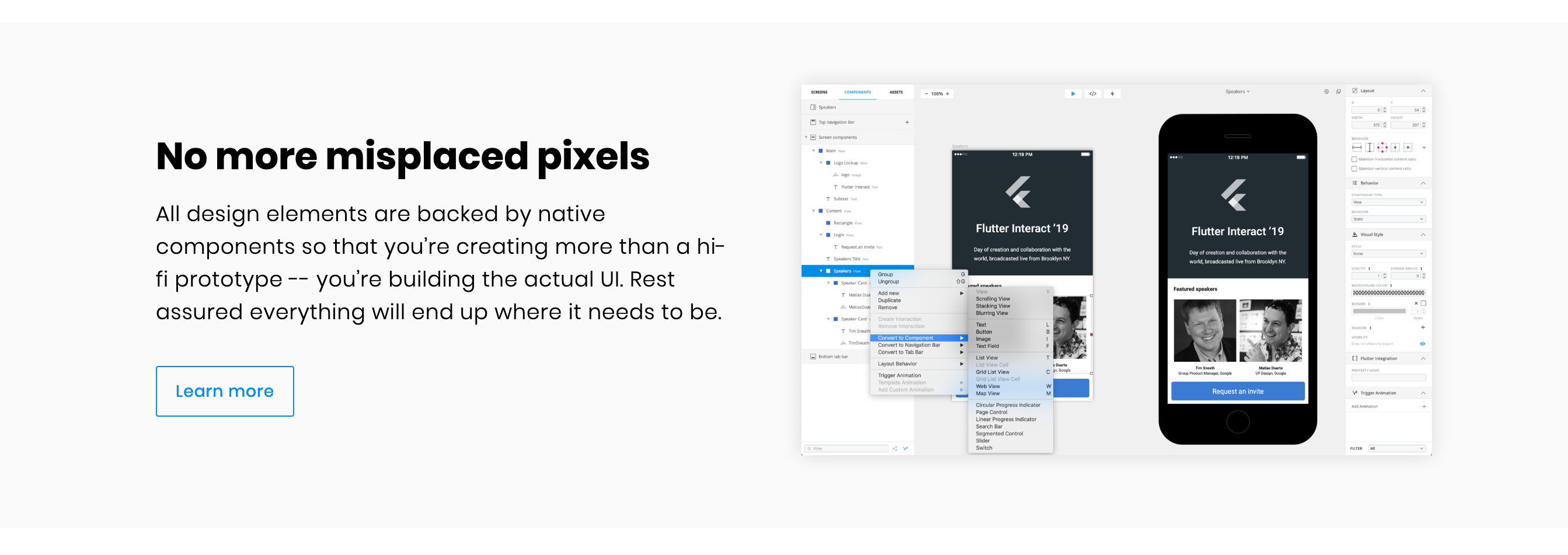 Supernova Feature component screenshot