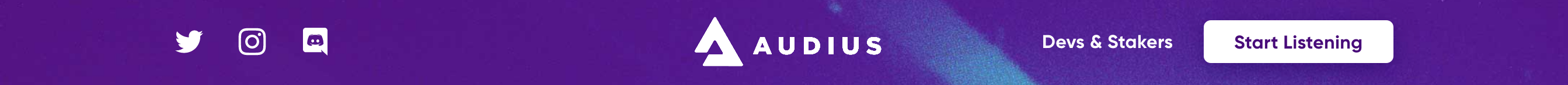 Audius Header component screenshot