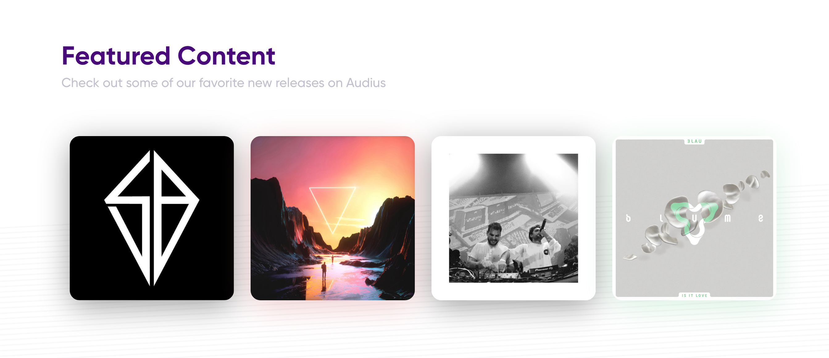 Audius Casestudies component screenshot