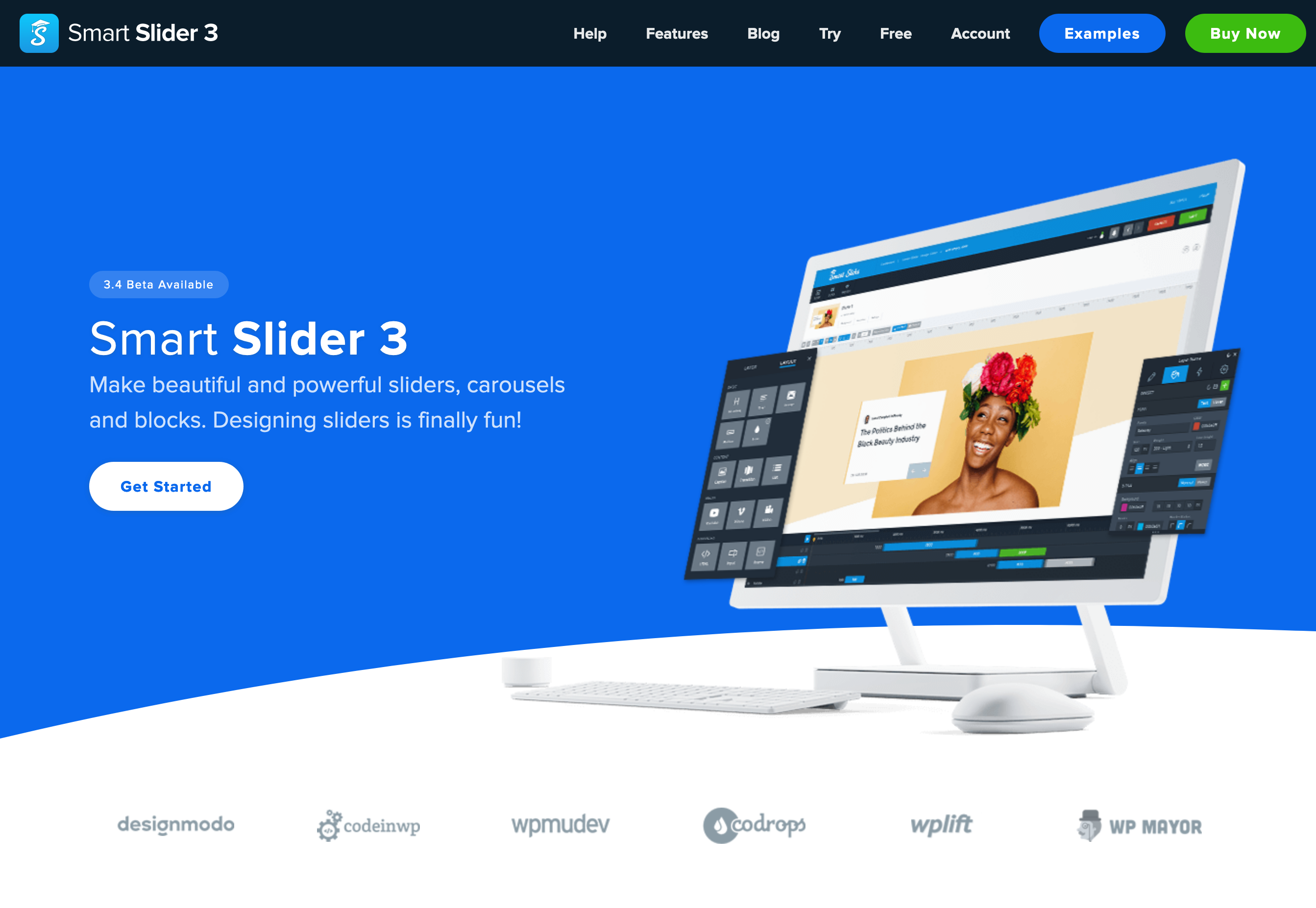 Smartslider3 Hero component screenshot