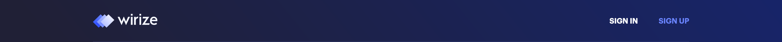 Wirize Header component screenshot