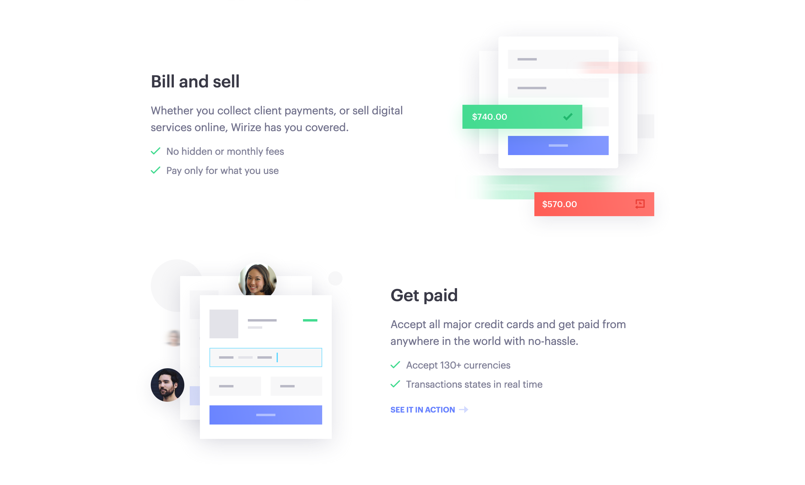 Wirize Feature component screenshot