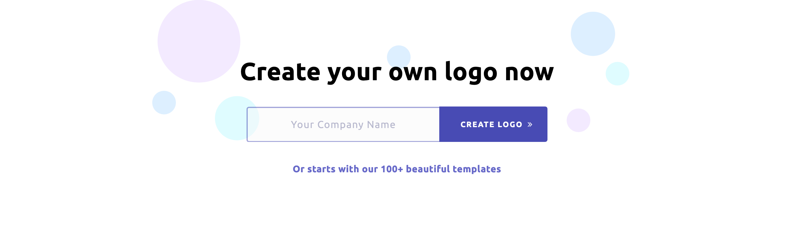 Logomaster Signup component screenshot