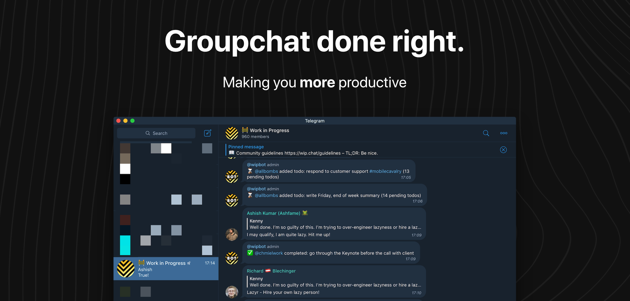 Wip Feature component screenshot