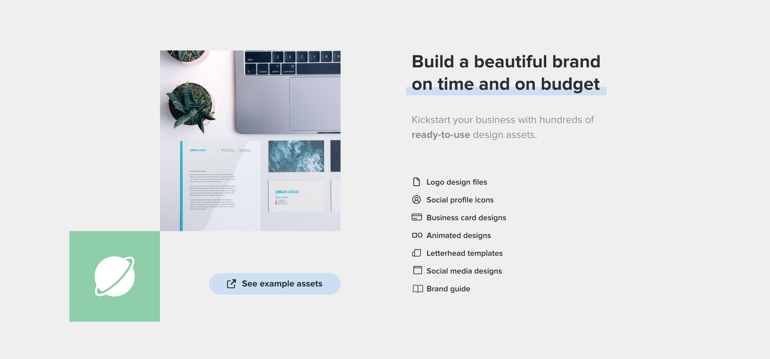 Brandmark Feature component screenshot