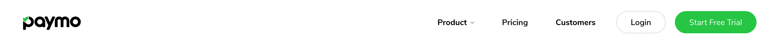 Paymo Header component screenshot