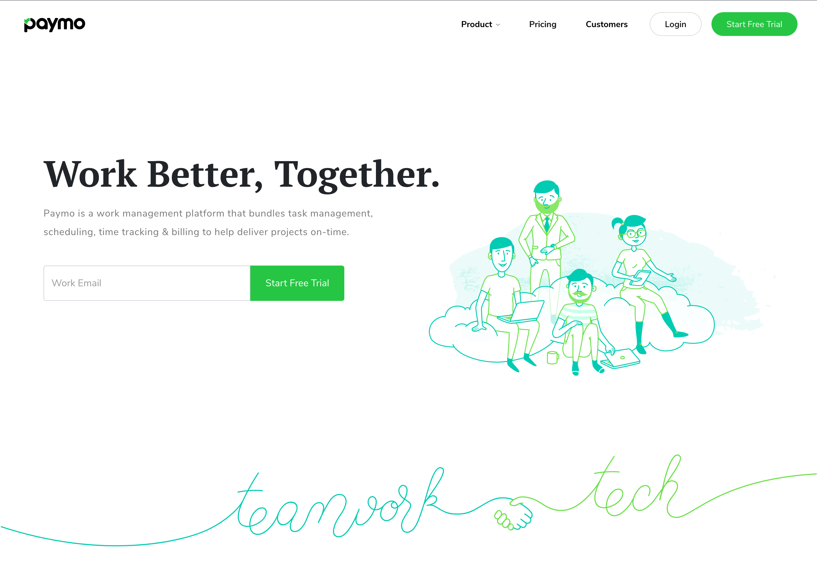 Paymo Hero component screenshot
