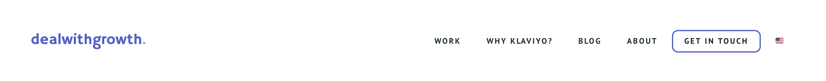 Dealwithgrowth Header component screenshot