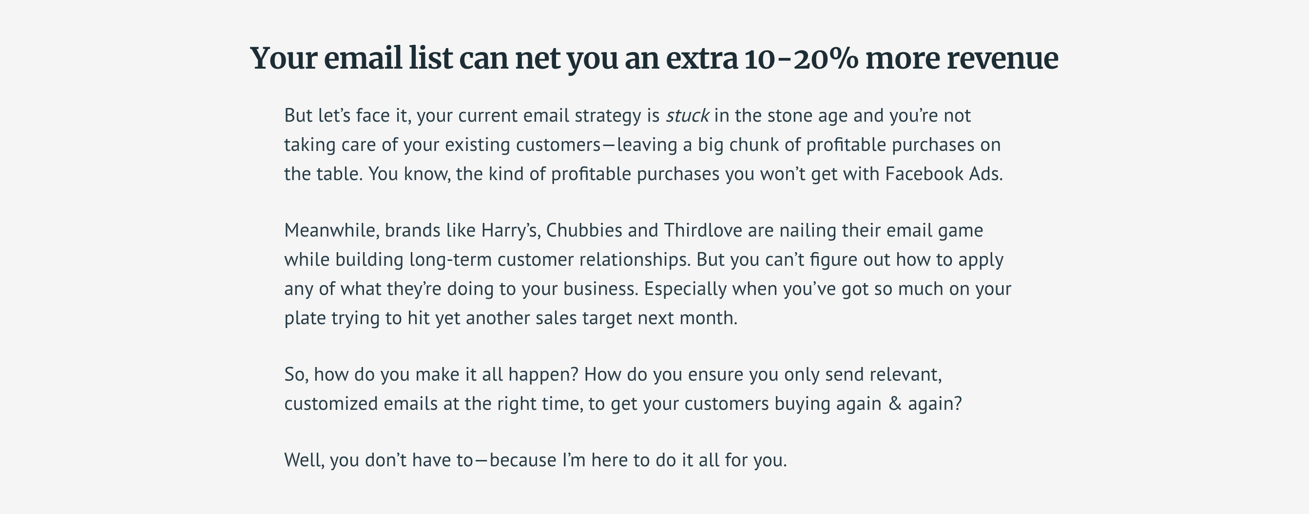 Dealwithgrowth Content component screenshot