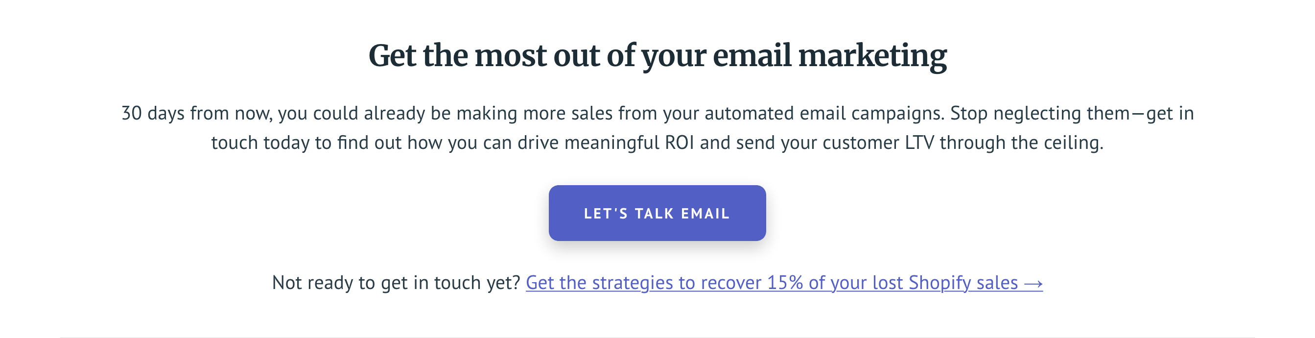 Dealwithgrowth Call To Action component screenshot