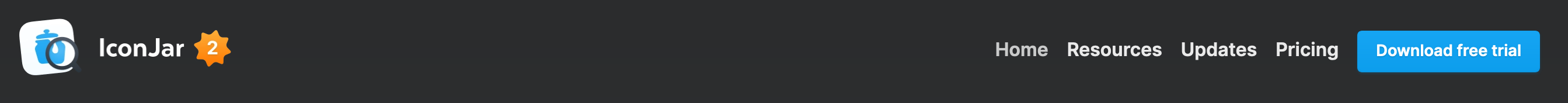 Geticonjar Header component screenshot