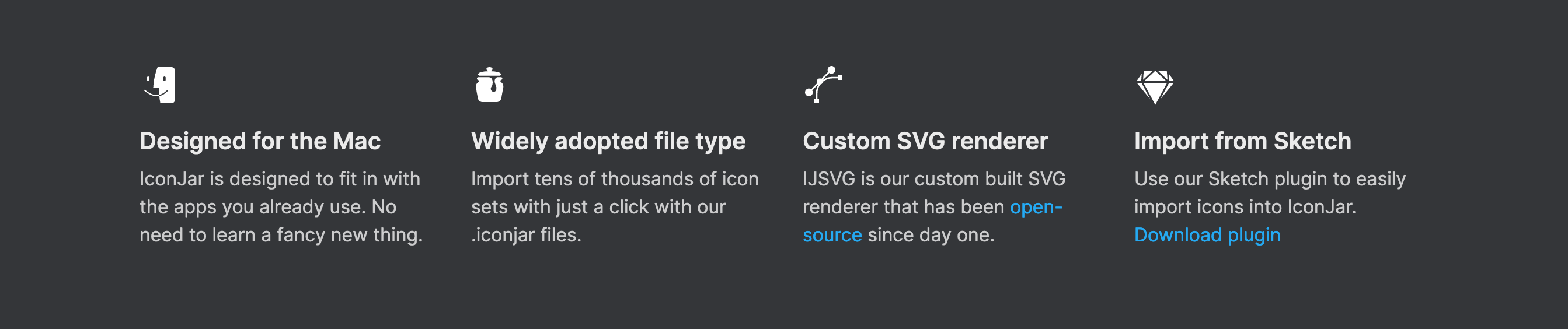 Geticonjar Feature component screenshot
