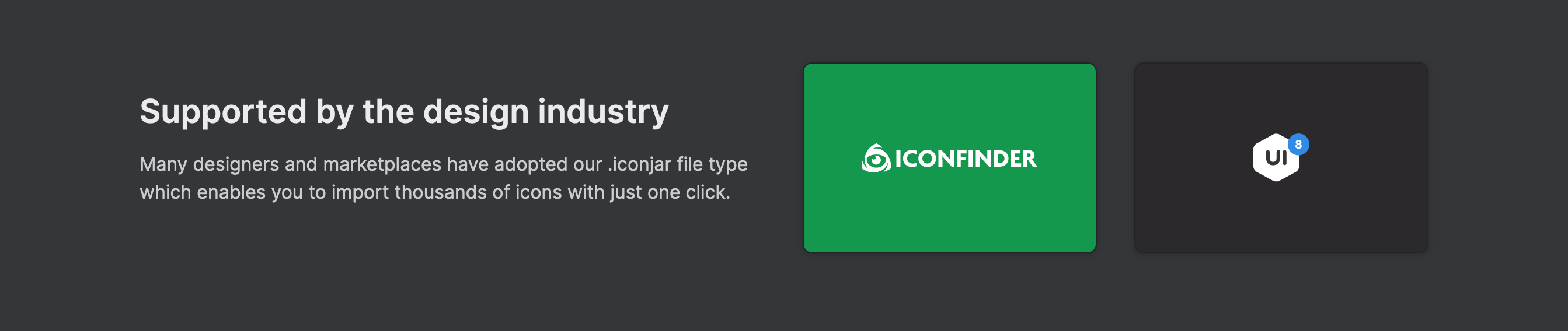 Geticonjar Testimonial component screenshot