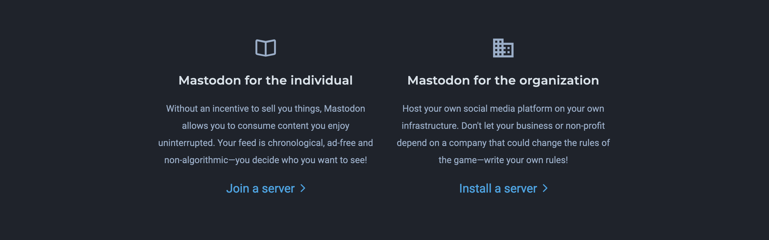 Mastodon Solution component screenshot