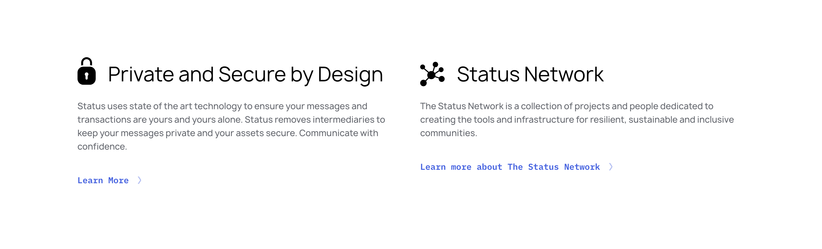Status Content component screenshot