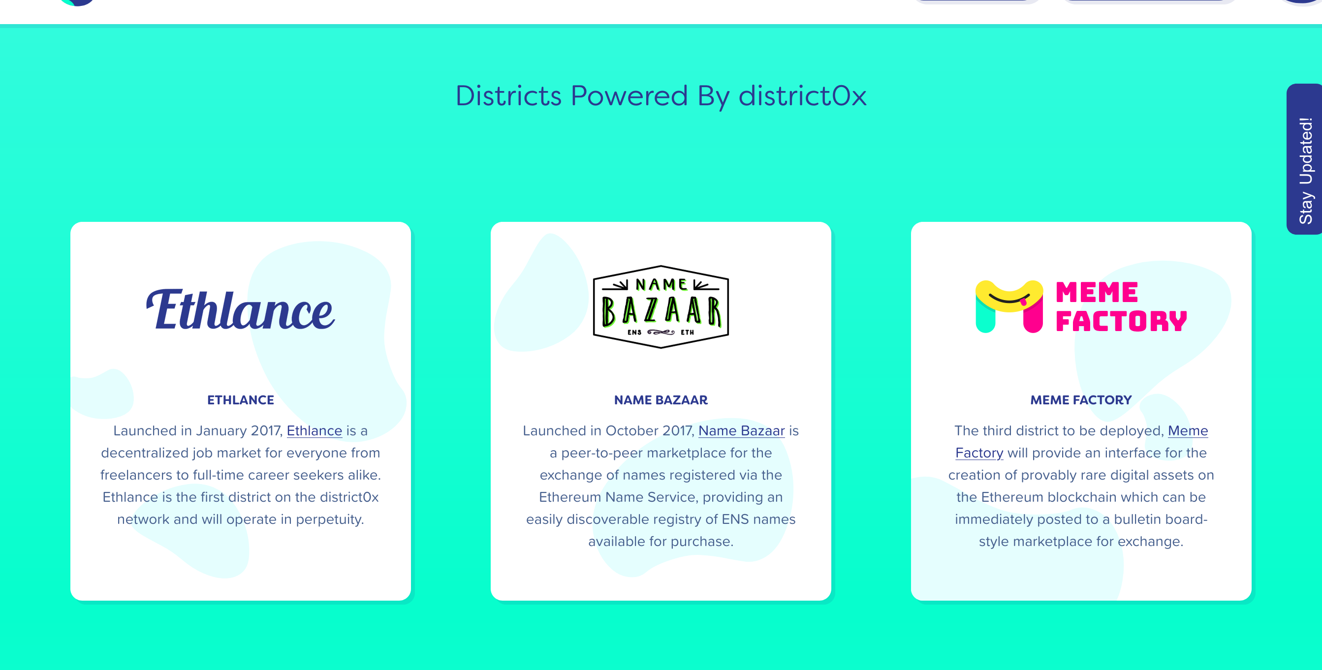 District0x Casestudies component screenshot