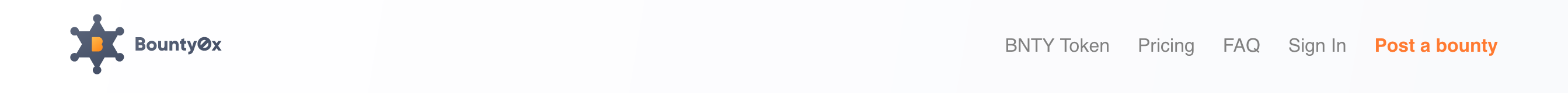 Bounty0x Header component screenshot