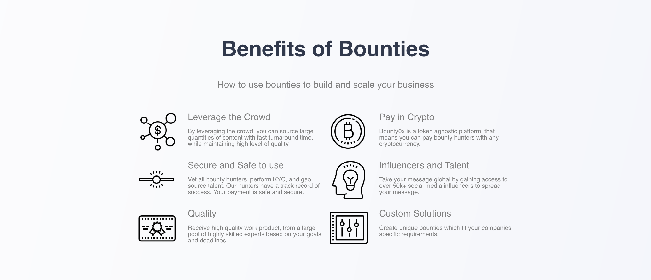 Bounty0x Content component screenshot