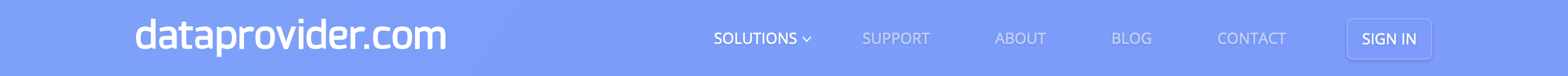 Dataprovider Header component screenshot