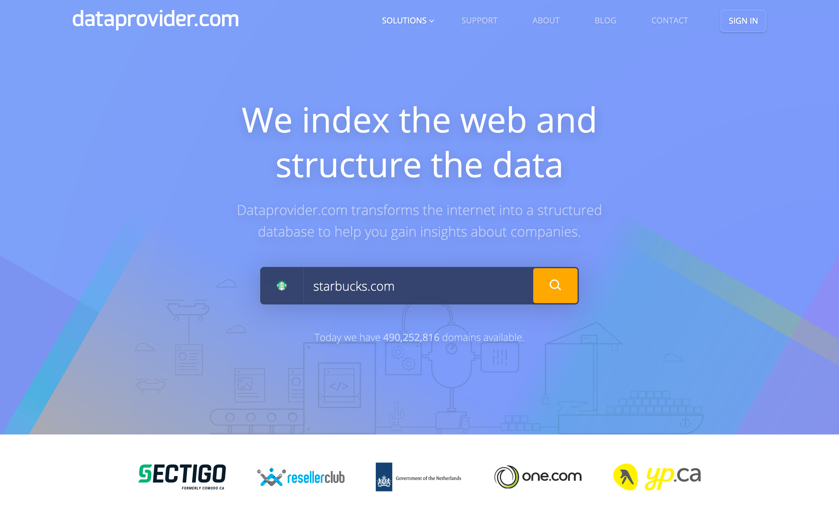 Dataprovider Hero component screenshot