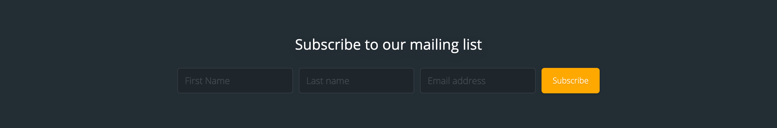 Dataprovider Newsletter component screenshot