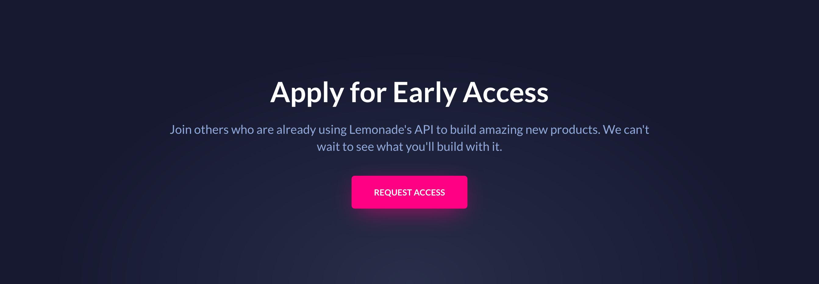 Lemonade Call To Action component screenshot