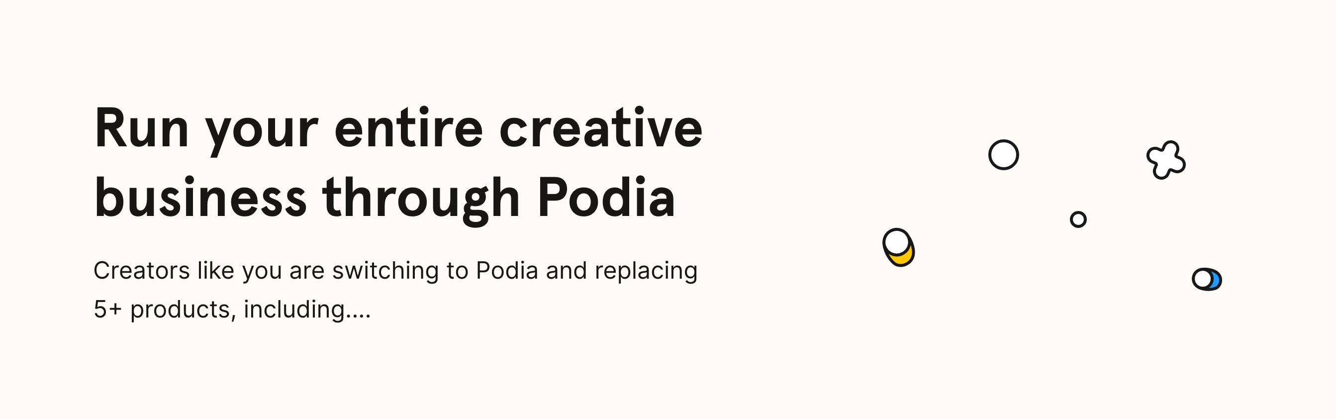 Podia Content component screenshot