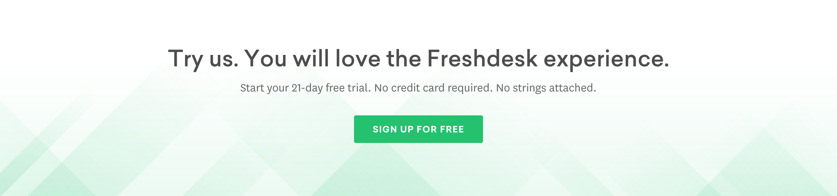 Freshdesk Call To Action component screenshot