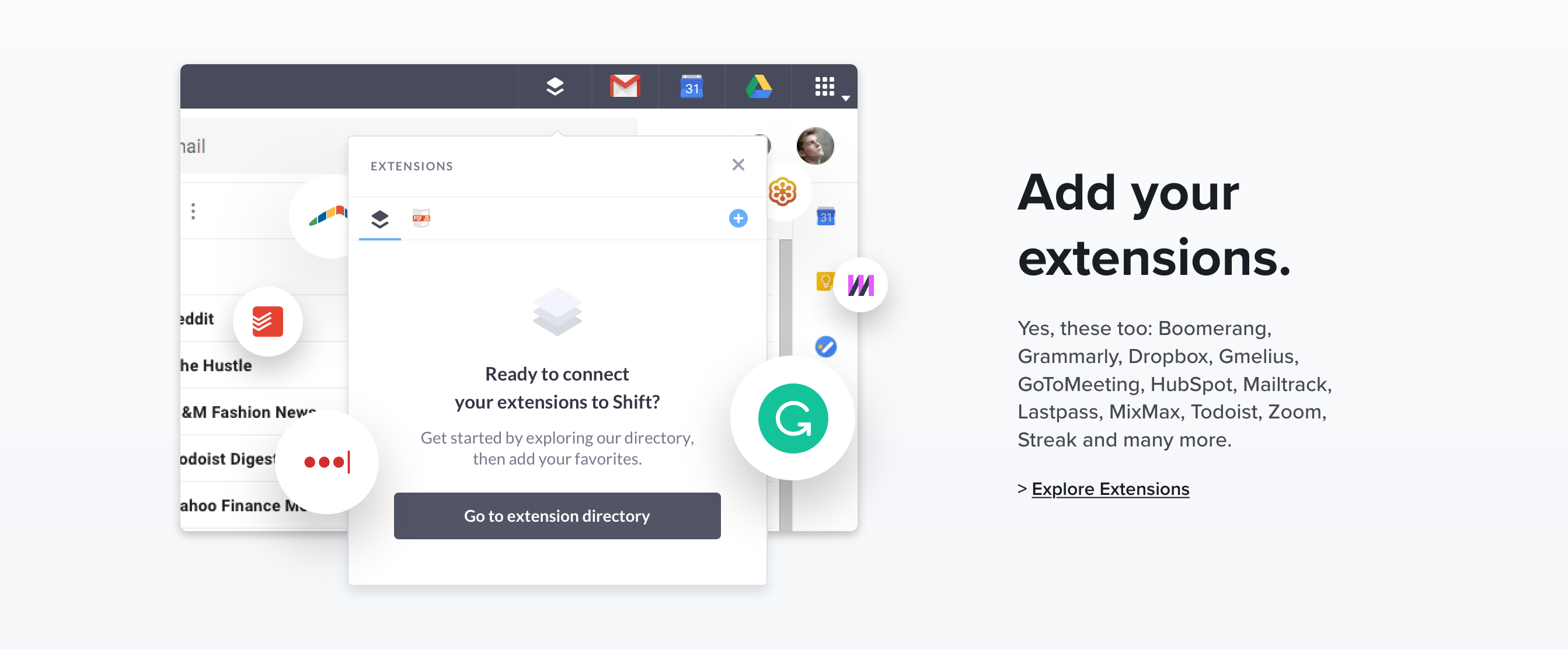 Tryshift Feature component screenshot