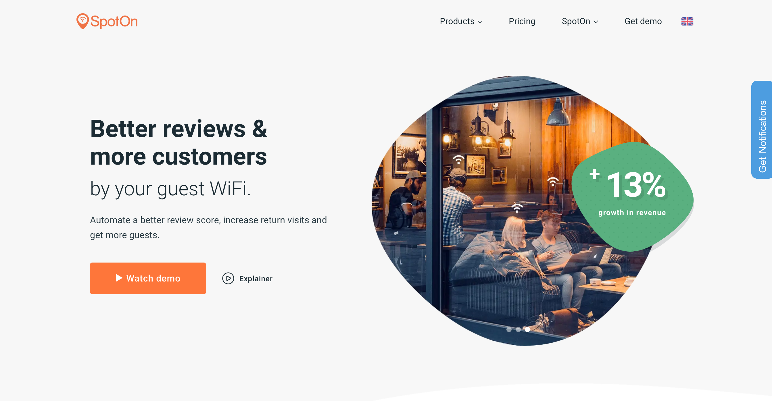 Spotonwifi Hero component screenshot
