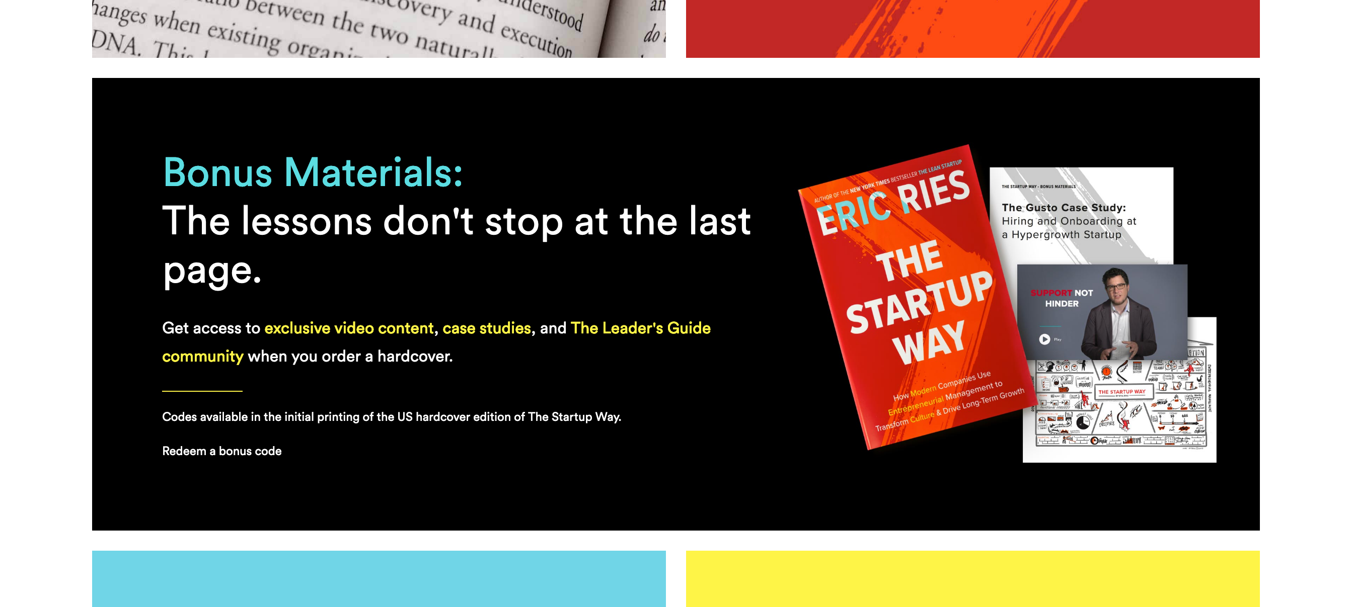 Thestartupway Content component screenshot