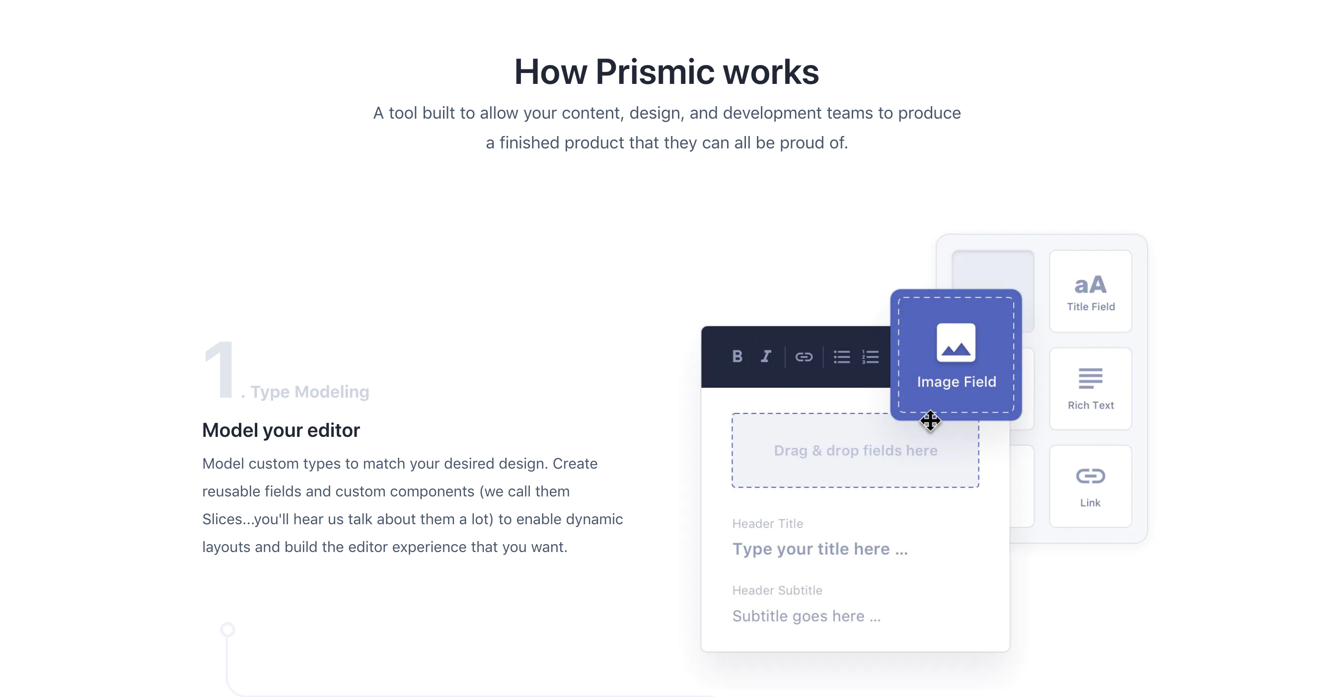 Prismic Steps component screenshot