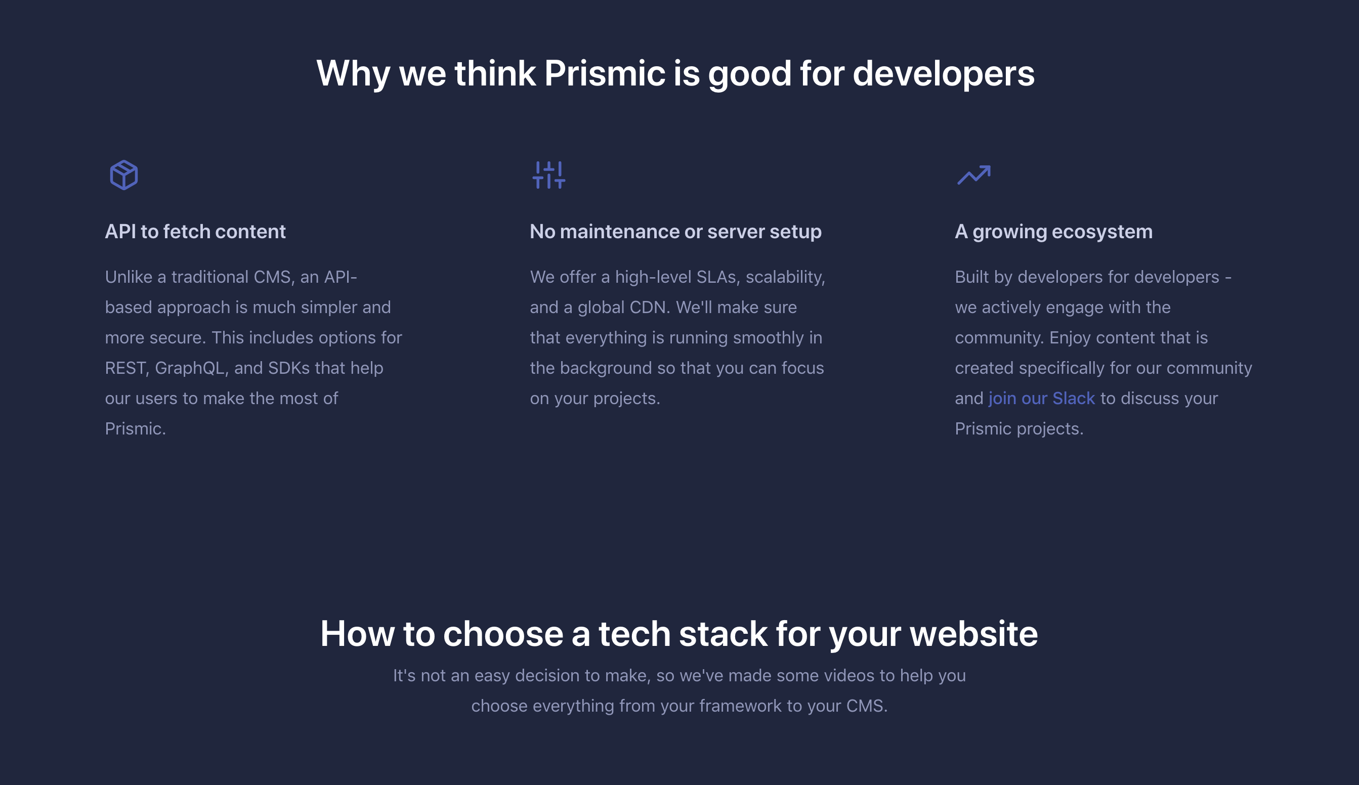 Prismic Feature component screenshot
