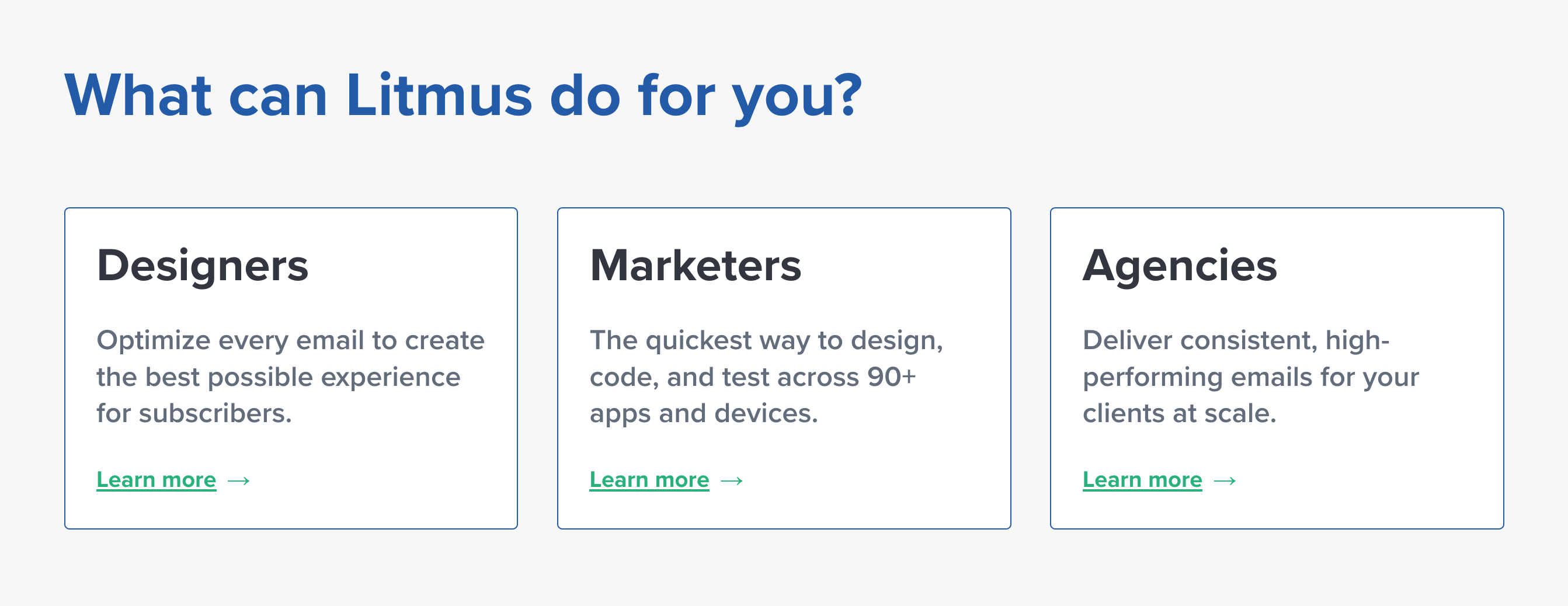 Litmus Content component screenshot