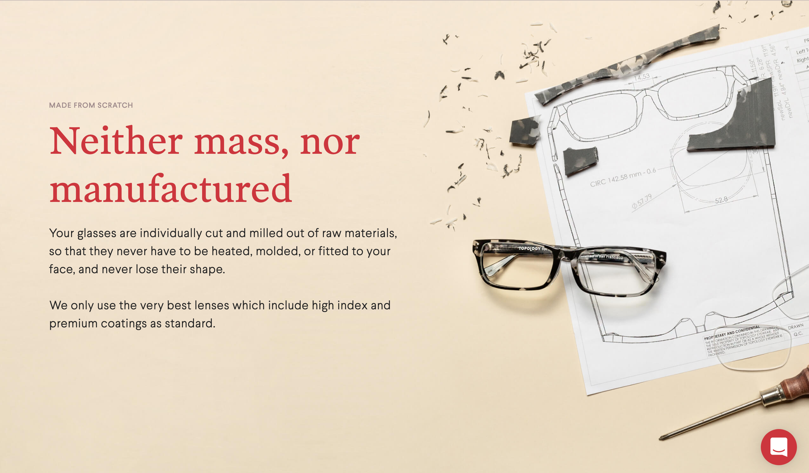 Topologyeyewear Feature component screenshot