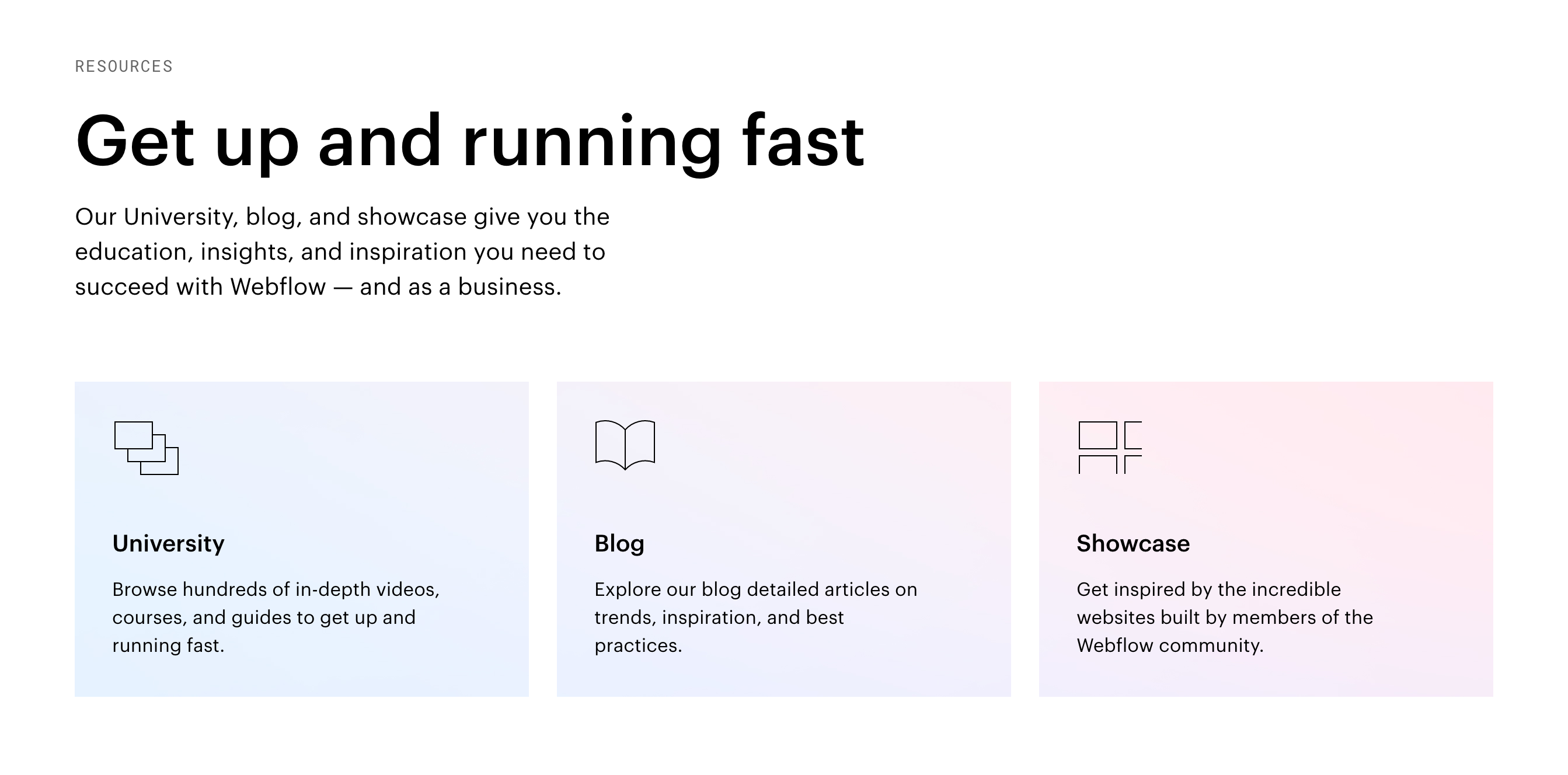 Webflow Blog component screenshot