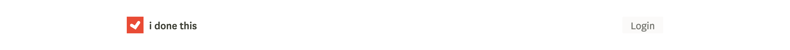 Idonethis Header component screenshot