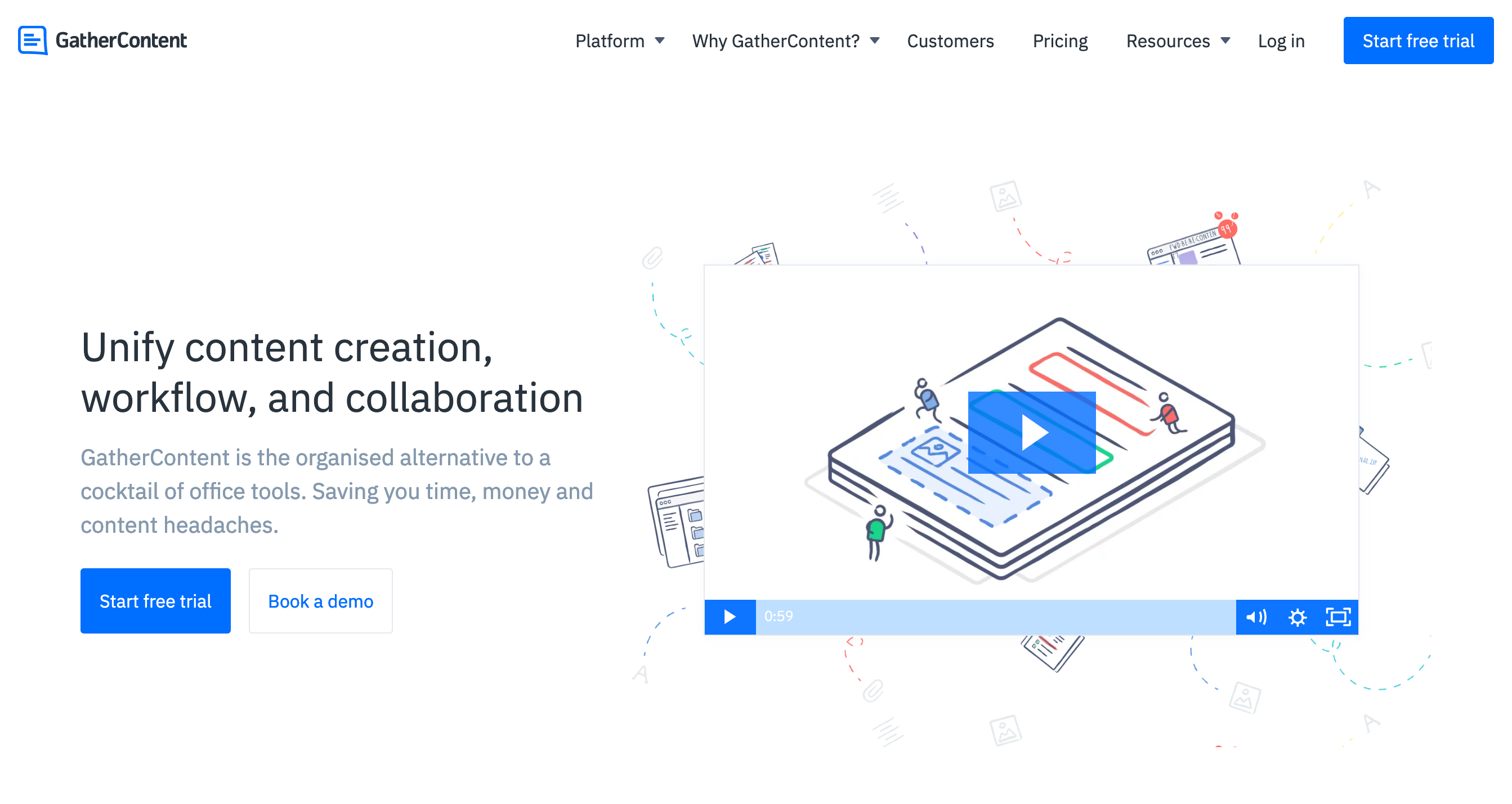 Gathercontent Hero component screenshot