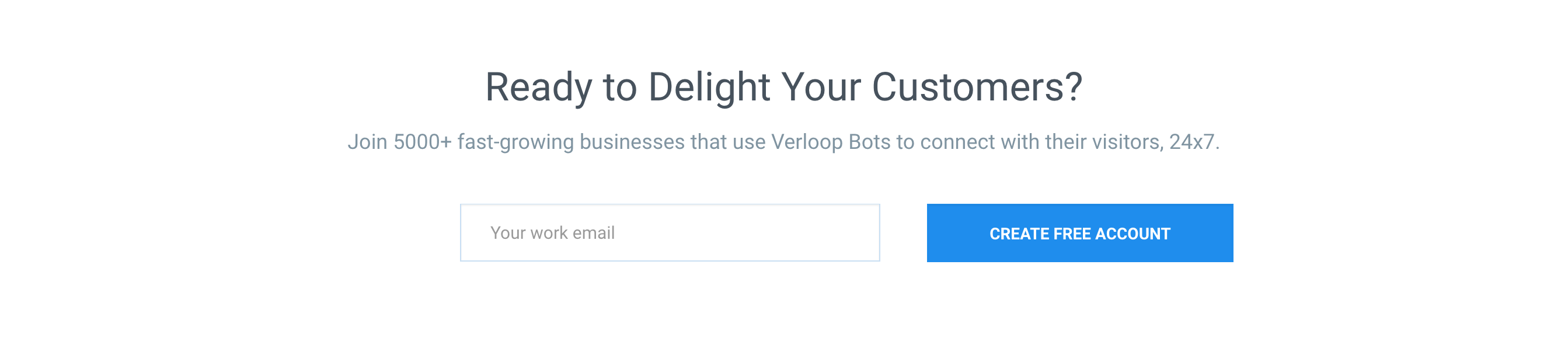 Verloop Signup component screenshot