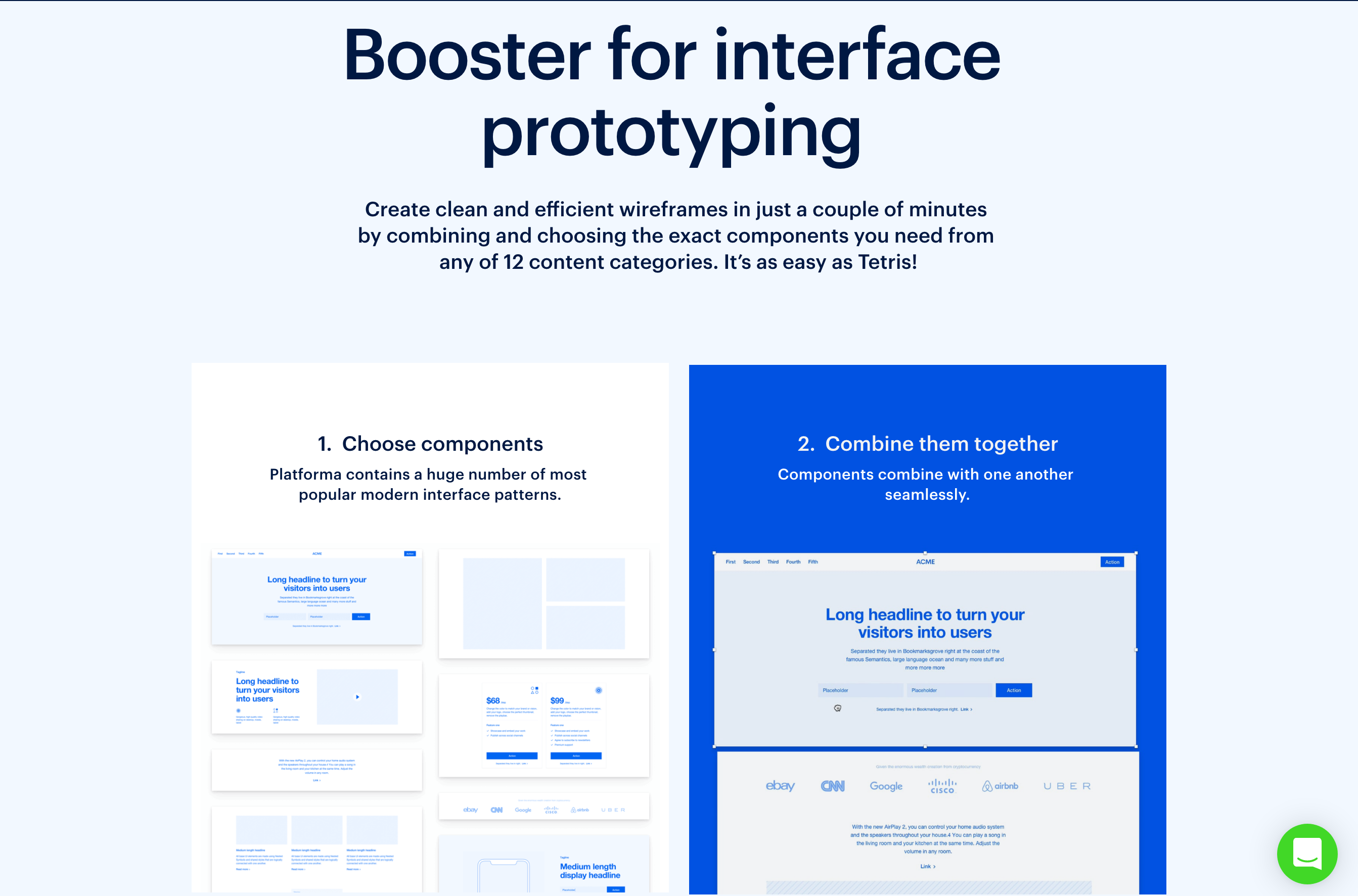 Platforma 2 Feature component screenshot
