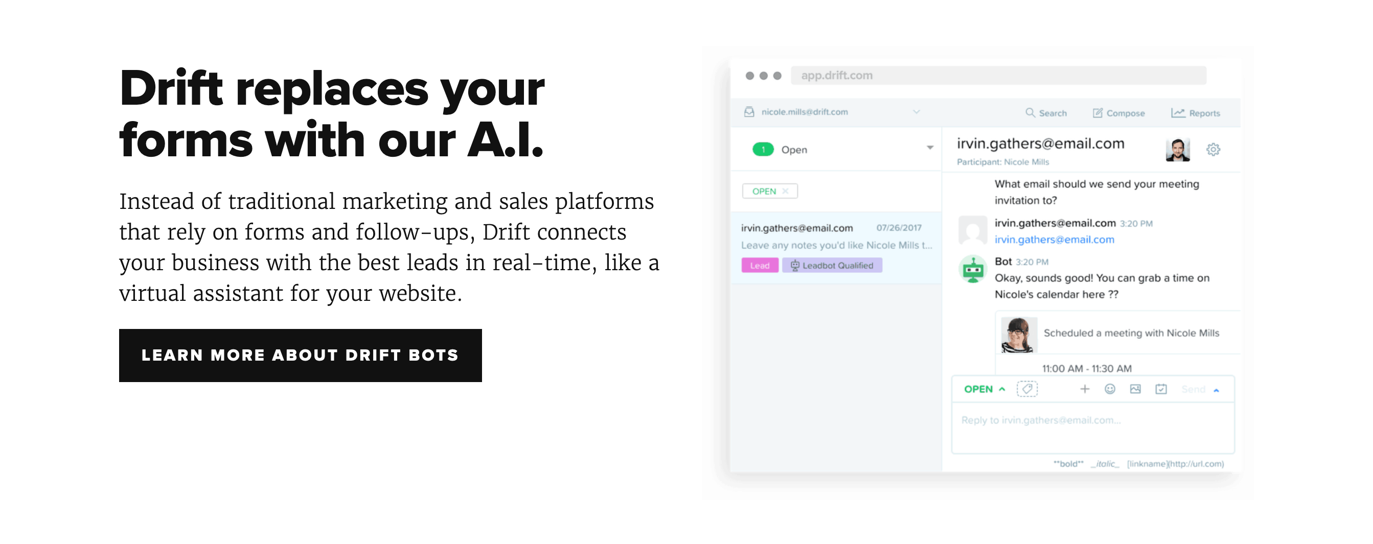Drift Feature component screenshot