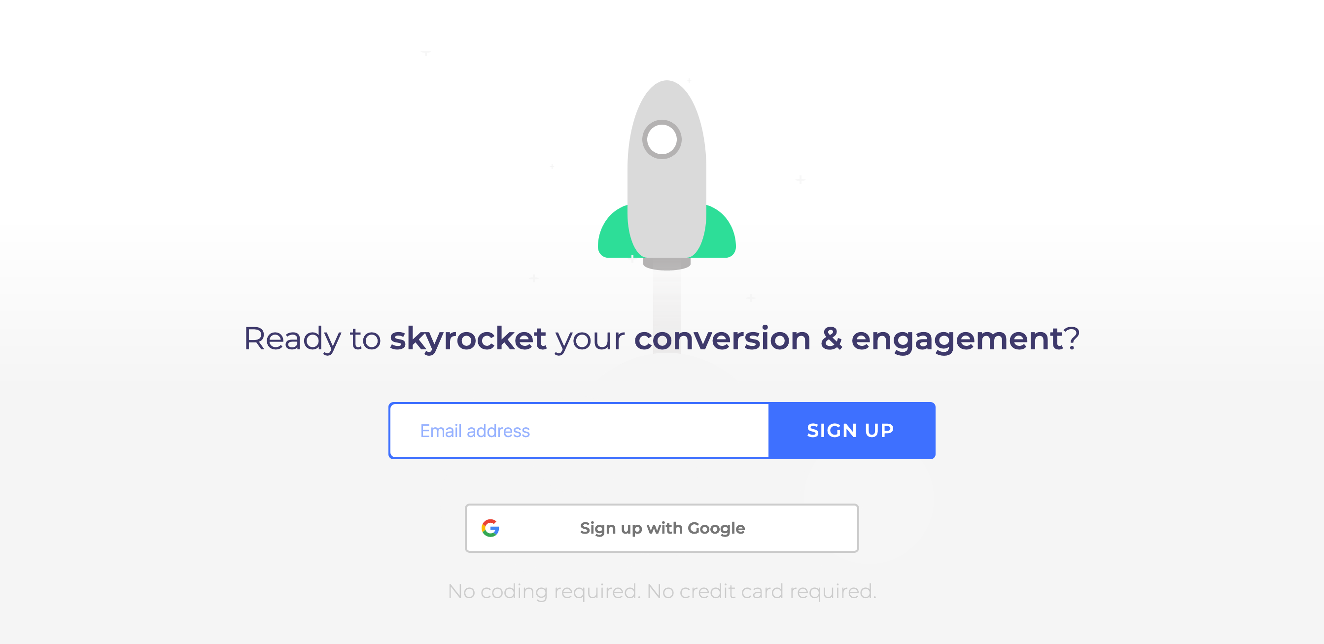 Collect Signup component screenshot