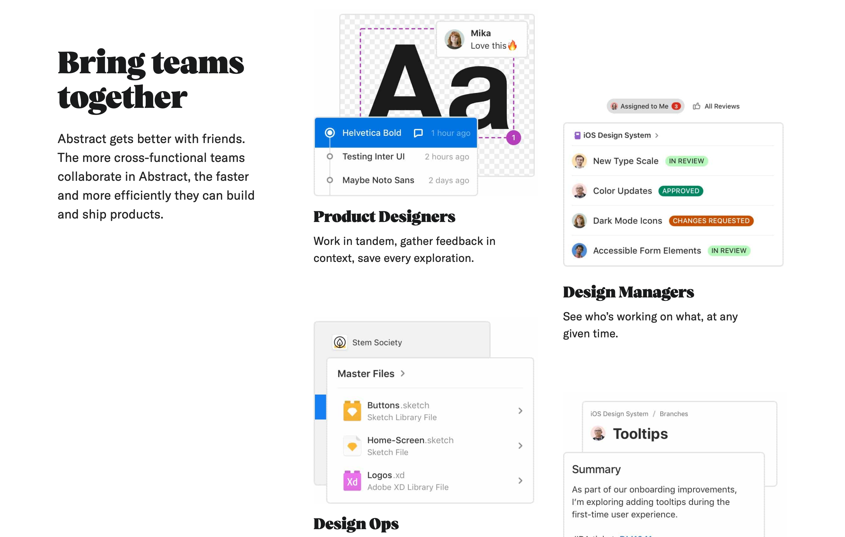 Goabstract Feature component screenshot