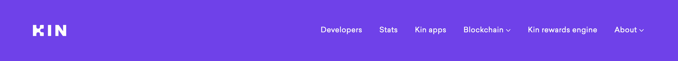 Kin Header component screenshot