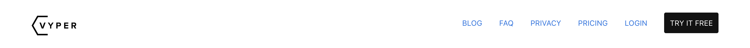 Vyper Header component screenshot