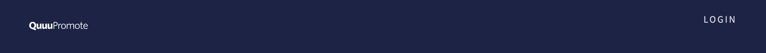 Quuupromote Header component screenshot
